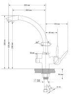 Смеситель для кухни Viko V-5204 Хром — фото 7, Смесители для кухни