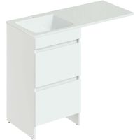 Тумба под раковину Orange Optima OP-50TUW 110 Белый глянец — фото 1, Тумбы под раковину