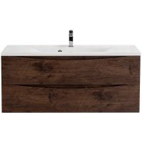Тумба под раковину BelBagno Marino 110 MARINO-1100-2C-SO-RW-P подвесная Rovere Moro — фото 1, Тумбы под раковину