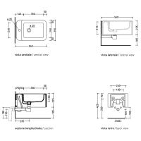 Биде Flaminia Nile NL218 подвесное Белое — фото 3, Биде
