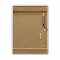 Зеркальный шкаф Art&Max Platino AM-Pla-600-800-1D-L-DS-F с подсветкой с сенсорным выключателем Белый — фото 6, Мебель для ванной