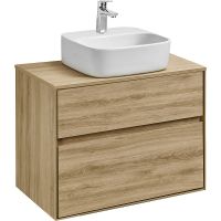 Тумба под раковину Aquaton Либерти 75 1A279501LYC70 подвесная Дуб эльвезия — фото 2, Тумбы под раковину