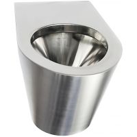 Унитаз Nofer 13013.S приставной Нержавеющая сталь матовая — фото 1, Приставные унитазы