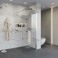 Товар: Душевая перегородка Niagara Nova 100 NG-661-10 профиль Хром стекло прозрачное - фото 2 Душевая перегородка Niagara Nova 100 NG-661-10 профиль Хром стекло прозрачное — фото 2, Душевые перегородки