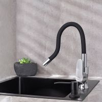 Товар: Смеситель для кухни Ростовская Мануфактура Сантехники SL123BL-016F-1 Черный Хром - фото 3 Смеситель для кухни Ростовская Мануфактура Сантехники SL123BL-016F-1 Черный Хром — фото 3, Смесители