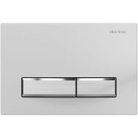 Клавиша смыва Allen Brau Fantasy 9.20004.20 Белая Никель браш — фото 1, Кнопки смыва