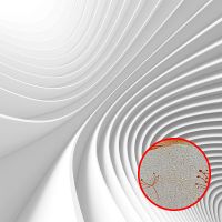 Фреска Ortograf 3D 30450 Фактура бархат золото FX-G Флизелин (2,7*2,7) Белый, Абстракция — фото 1, Фрески