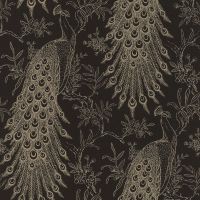 Обои RASCH Denzo II 405811 Винил на флизелине (0,53*10,05) Черный, Птицы — фото 1, Обои для стен