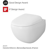 Унитаз AM.PM Sensation FlashClean подвесной с гигиеническим душем и ершиком с сиденьем Микролифт арт-CK30H0904W — фото 13, Подвесные унитазы