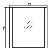 Товар: Зеркало Aquaton Ария 80 1A141902AA010 Белое - фото 5 Зеркало Aquaton Ария 80 1A141902AA010 Белое — фото 5, Зеркала в ванную комнату