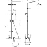 Товар: Душевая система Boheme Venturo 378-SGM Оружейная сталь глянцевая - фото 2 Душевая система Boheme Venturo 378-SGM Оружейная сталь глянцевая — фото 2, Душевое оборудование. Душевая программа