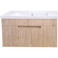 Тумба под раковину Bellezza Грейс 90 4630815190472 подвесная Дуб светлый — фото 1, Мебель для ванной