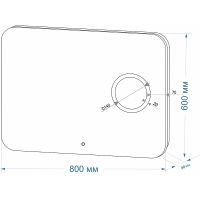 Зеркало Континент Elegant 800х600 ЗЛП78 с подсветкой с сенсорным выключателем — фото 12, Зеркала в ванную комнату