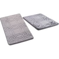 Комплект ковриков Ростовская Мануфактура Сантехники РМС КК-09ТС-40х60/50х80 Серый — фото 1, Аксессуары для туалета