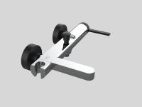 Смеситель для ванны GPD Gildo MBB165-K-S Хром Черный — фото 2, Смесители