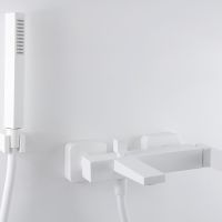 Смеситель для ванны Webert Pegaso PE850101740 Белый матовый — фото 2, Смесители