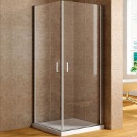 Душевой уголок Aquanet Cinetic AE12-N-80H190U-CT-2 шт 80х80 254234 профиль Хром стекло прозрачное — фото 1, Квадратные душевые уголки