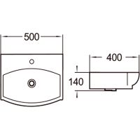 Товар: Раковина SantiLine 50 SL-2024 Белая - фото 2 Раковина SantiLine 50 SL-2024 Белая — фото 2, Раковины