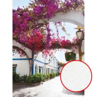 Фреска Ortograf Городской пейзаж 4090 Фактура бархат FX Флизелин (2*2,7) Белый/Розовый, Город/Цветы арт-4090 (бархат FX) — фото 1, Фрески