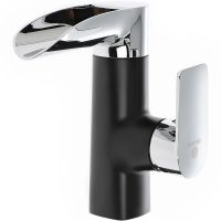 Товар: Смеситель для раковины Orange OneLife P08-921b Черный матовый Хром глянцевый - фото 1 Смеситель для раковины Orange OneLife P08-921b Черный матовый Хром глянцевый — фото 1, Смесители для раковины