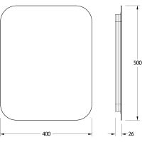 Товар: Зеркало Defesto Opti 40x50 DF 2811 с подсветкой 15W-3000К/Без выключателя/Теплый белый свет - фото 3 Зеркало Defesto Opti 40x50 DF 2811 с подсветкой 15W-3000К/Без выключателя/Теплый белый свет — фото 3, Мебель для ванной