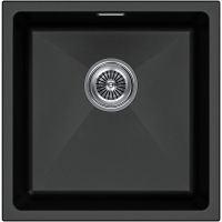 Кухонная мойка Paulmark Lumi 45 UNI LU45-BL Черная — фото 1, Кухонные мойки