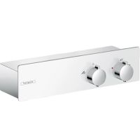 Смеситель для душа Hansgrohe ShowerTablet 13102400 с термостатом Белый Хром — фото 1, Смеситель для душа