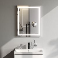 Товар: Зеркало AM.PM Gem 55 M91AMOX0553WG с подсветкой с механическим выключателем - фото 2 Зеркало AM.PM Gem 55 M91AMOX0553WG с подсветкой с механическим выключателем — фото 2, Мебель для ванной