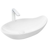 Раковина-чаша WeltWasser Elbach 1090 65 10000004578 Белый глянец — фото 1, Раковины накладные