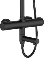 Душевая система Orange T02S4-911b Черная — фото 2, Душевые стойки