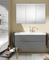 Тумба с раковиной Burgbad Eqio 123 SEZA123F2010C0001*1 подвесная Серый глянец — фото 3, Мебель для ванной