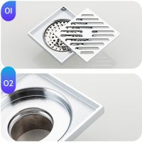 Душевой трап Gappo G81050 с решеткой Хром — фото 12, Трапы для душа