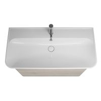 Тумба с раковиной Burgbad Iveo 100 SFEN100F2834G0161C0001*1 подвесная Фланелевый дуб — фото 3, Мебель для ванной