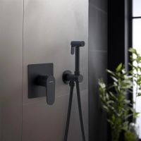 Гигиенический душ со смесителем Aquatek Оберон AQ1219MB Черный матовый — фото 3, Гигиенические души