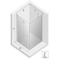 Товар: Душевой уголок New Trendy New Soleo Black 100х110 L D-0236A/D-0148B профиль Черный стекло прозрачное - фото 8 Душевой уголок New Trendy New Soleo Black 100х110 L D-0236A/D-0148B профиль Черный стекло прозрачное — фото 8, Душевые уголки