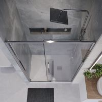 Товар: Душевая дверь Niagara Nova 130 NG-64-13A профиль Хром стекло прозрачное - фото 6 Душевая дверь Niagara Nova 130 NG-64-13A профиль Хром стекло прозрачное — фото 6, Душевые двери в нишу