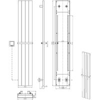 Товар: Электрический полотенцесушитель Boheme Flat 725-B Черный - фото 7 Электрический полотенцесушитель Boheme Flat 725-B Черный — фото 7, Электрические полотенцесушители