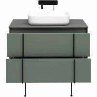 Тумба под раковину Allen Brau Reality 90 1.32006.CGM подвесная Олива матовая — фото 38, Тумбы под раковину