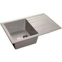 Кухонная мойка GranFest Quadro GF-Q780L Серая — фото 1, Кухонные мойки