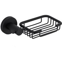 Мыльница Frap F302 F30202-1 Черная матовая — фото 1, Мыльницы