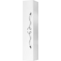 Шкаф пенал Clarberg Due amanti 25 DUE0525W Белый без ручек — фото 1, Пеналы для ванной комнаты