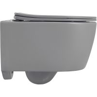 Товар: Унитаз Abber Bequem AC1104MG подвесной Серый матовый с сиденьем Микролифт - фото 2 Унитаз Abber Bequem AC1104MG подвесной Серый матовый с сиденьем Микролифт — фото 2, Подвесные унитазы