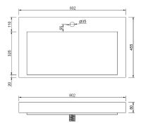 Раковина Boheme Armadi Art Flat 80 859-080 Белая — фото 4, Раковины