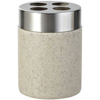 Стакан для зубных щеток Ridder Stone 22010211 Бежевый — фото 1, Стаканы для зубных щеток