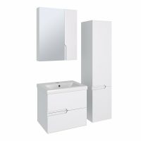 Зеркальный шкаф Runo Стокгольм 60 00-00001126 Белый — фото 3, Зеркальные шкафы в ванную