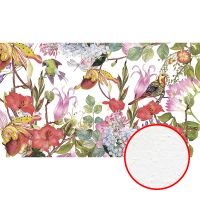 Фреска Ortograf Цветы 5900 Фактура бархат FX Флизелин (3,5*2) Разноцветный, Цветы/Птицы — фото 1, Фрески