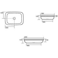 Раковина Kerasan Tribeca 60 514331 Черная матовая — фото 3, Раковины