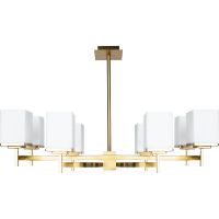 Люстра Divinare Fawaris 4504/17 LM-8 Белая Латунь — фото 1, Люстры