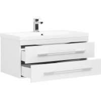 Тумба с раковиной Aquanet Нота 90 287708 подвесная Белая — фото 2, Тумбы с раковиной