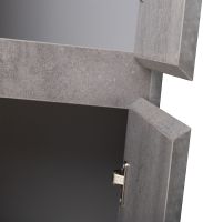 Шкаф пенал BelBagno Kraft 33 R KRAFT-1600-2A-SC-CG-R подвесной Cemento Grigio — фото 7, Мебель для ванной